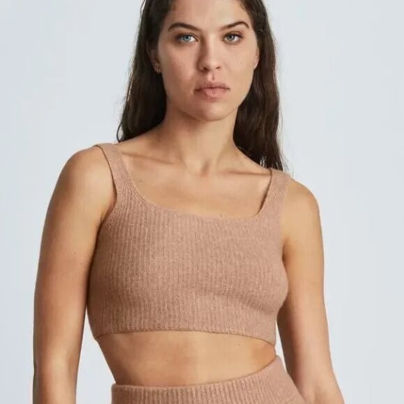 Everlane Tops - Everlane Wool Blend Crop Top in Camel Brown, NWT, Medium
